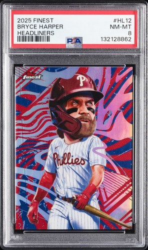 Bryce Harper #HL-12 2025 Topps Finest Headliners card