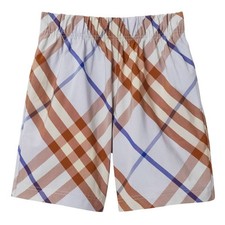 Burberry Kids Felix Check Cotton-Blend Shorts, Size 12Y