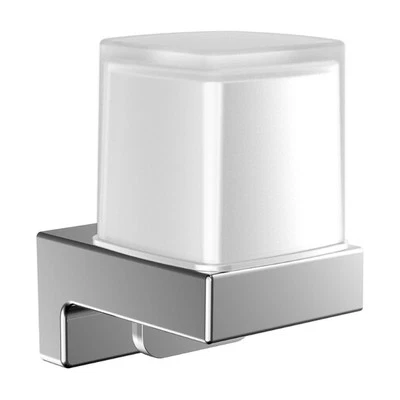 Emco Cue Seifenspender Wandmontage Schrauben Kleben Kristallglas chrom 322100100 - Bild 1 von 3