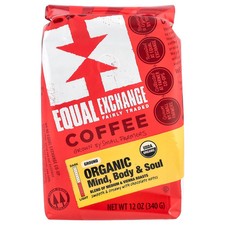 Organic Coffee, Mind Body Soul, Ground, Medium Vienna Roasts, 12 oz 340 g