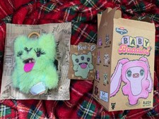 Fuggler Baby Baddies Plush Bag Clip Charm Keychain Plush Reek-O Eyelashes Green