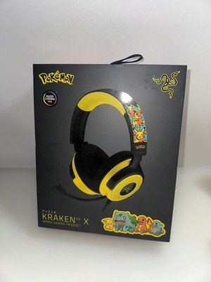 NEW Razer Kraken V4 X Wired Gaming Headset Pokemon Kanto Starters Edition