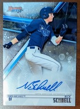 2018 Bowman's Best Nick Schnell Prospect Autograph AUTO #B18-NSC Rays