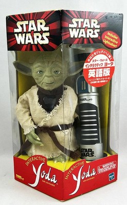 Star Wars Episode 1 - Hasbro/Tiger Electronics - Interaktives Yoda und Lichtschwert