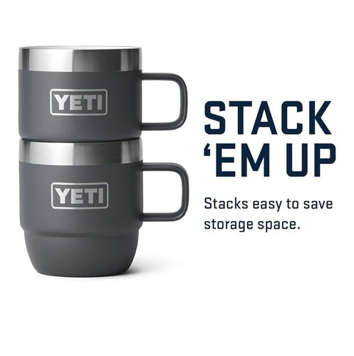 YETI Chartreuse 6 OZ Tazze IMPILABILI Confezione da 2 Ceramiche Durasip NUOVE - Foto 4 di 5