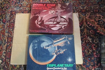 GDW Games lot of 2 Sci-Fi/ Double Star (complete) & Triplanetary (missing counte