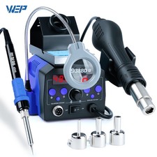 WEP Digital Soldering Station 2-in-1 Hot Air Rework Station Lamp Complete Kit