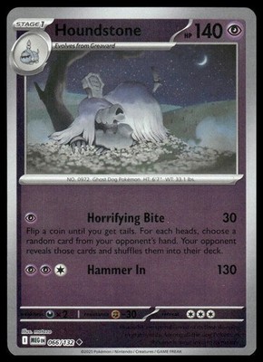 Pokemon ME01: Mega Evolution #066/132 Houndstone HOLO
