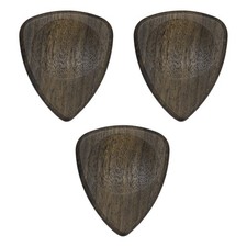 3 Pcs 3.0mm Ultra Wood Groove Guitar Pick, Black