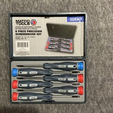 Matco Tools Sde6c 6-piece Precision Screwdriver Set Slotted Phillips W Case Matco Tools Sde6c 6-piece Precision Screwdriver Set Slotted Phillips W Case