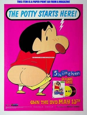 Crayon Shin-chan Season 1 Funimation Anime  2008 Print Magazine Ad Poster ADVERT