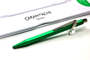 CARAN D'ACHE 849 BRIGHT GREEN  EDITION BALLPOINT PEN IN BOX