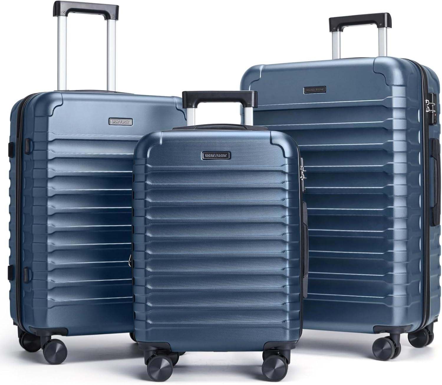 Sets, 3 Piece Durable Suitcase Set With Spinner Wheels, 3 Pc