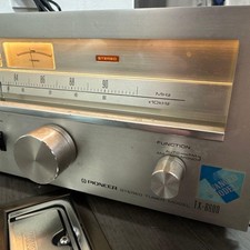 Pioneer TX-8800 Vintage Stereo FM/AM Tuner Silver Face Tested Working Rare