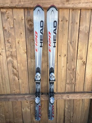 Alpine Downhill Snow Ski HEAD C120 61'' Long Skis 156 cm with Bindings