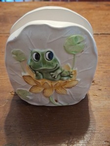 Ceramic 1978 Sears Roebuck and Co. Frog Napkin Holder