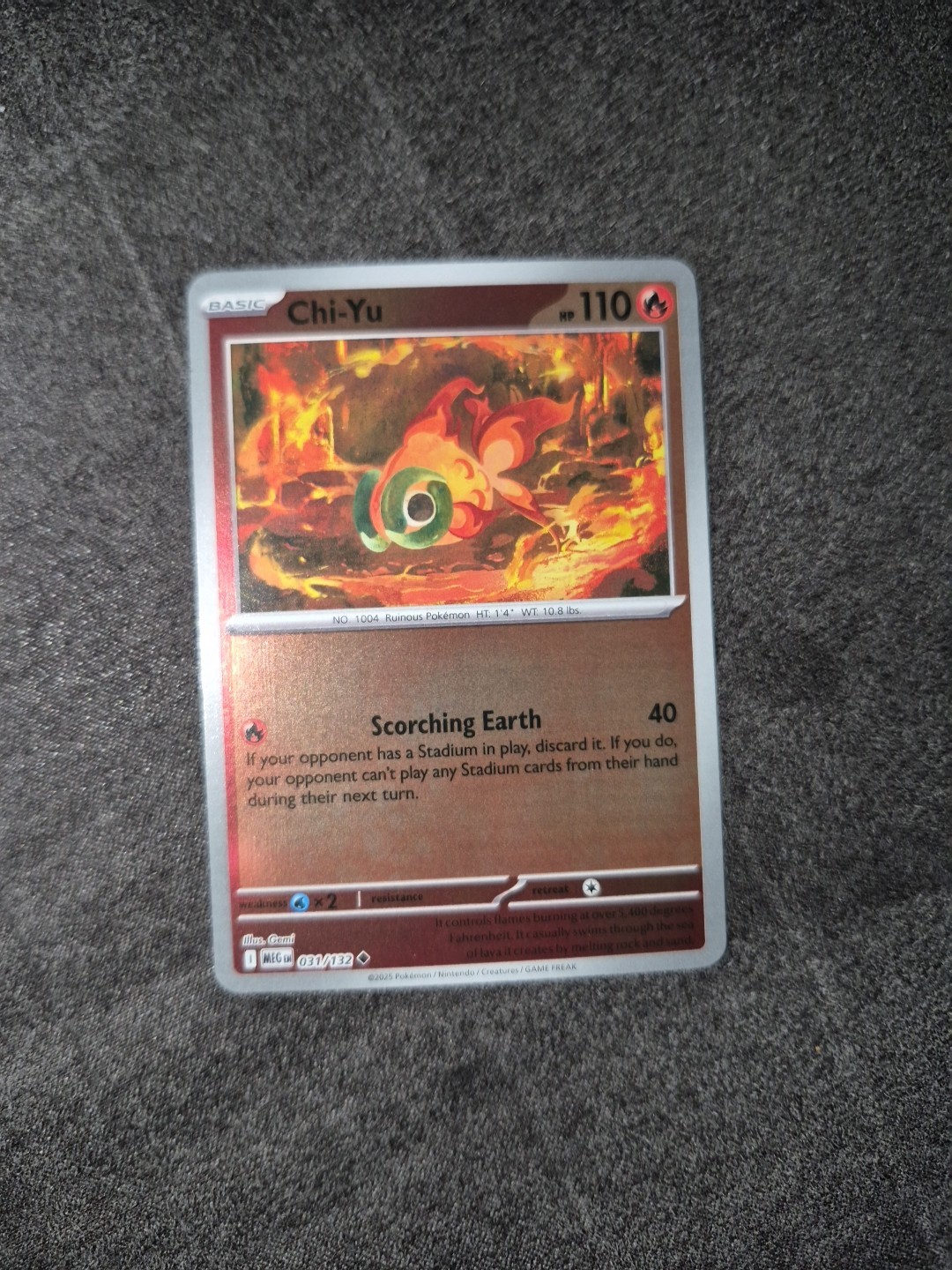 Pokemon TCG Mega Evolution Chi-Yu 031/132 Reverse Holo NM