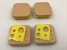 LeapFrog Shapes & Sharing Picnic Basket Accessories ONLY Food Pieces 4pc