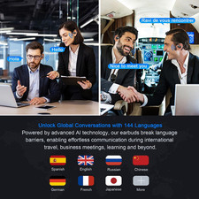 AI Translation Earbuds Real Time, 144 Language Translator Earbuds for Iphone ...