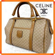 【Authentic】CELINE Vintage Macadam Mini Bo...