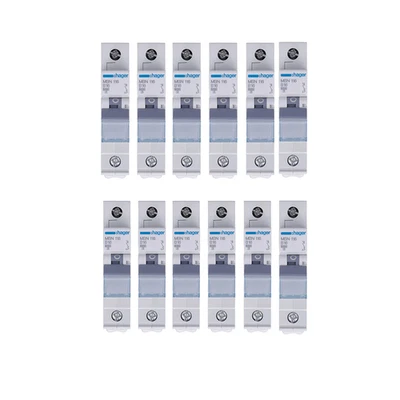 Hager Leitungsschutzschalter MBN116 LS Schalter 16A B16 6kA 1 polig - 12er Pack - Bild 1 von 4