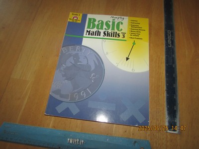 Basic Math Skills by Joy Evans and Jo Ellen Moore (1994, Trade Paperback)