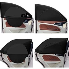 4 Pcs Car Window Shades Screen Breathable Car Side Windows 23-32 In, 35-53 In