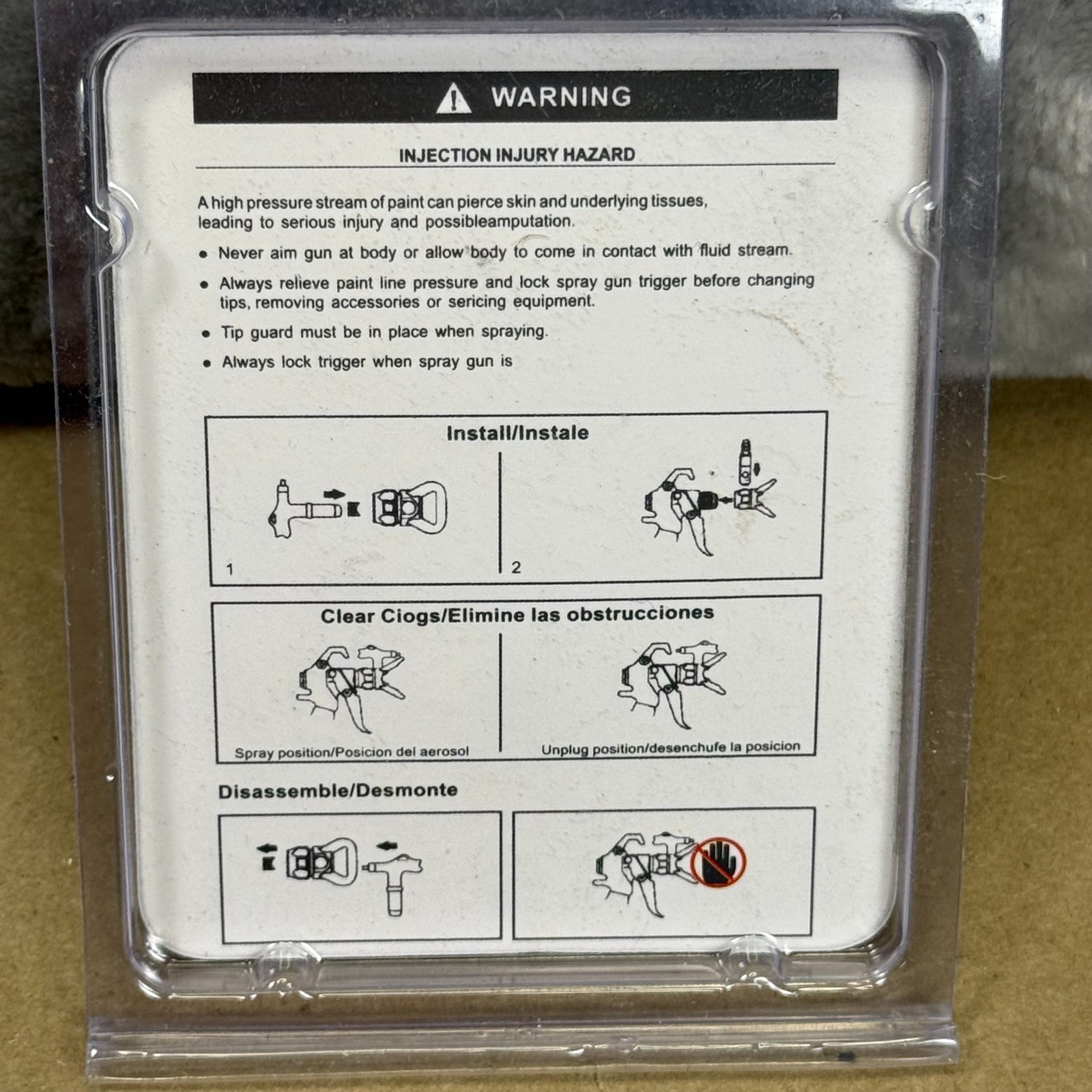 3600 PSI Airless Paint Spray Gun w/Tip+Nozzle Guard for Sprayers New