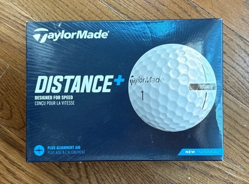 Taylor Made Distance Plus Golf Balls Brand New Dozen in Box White 12 - Picture 1 of 5