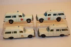 Four (4) Vintage 1960's Matchbox Lesney Mercedes-Benz "Binz" Ambulance Cars #3