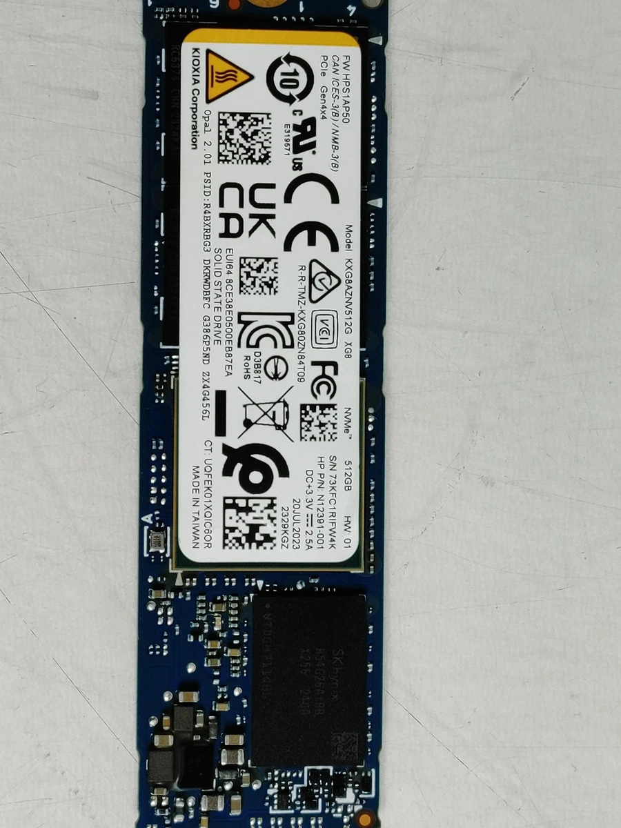 ②-WA588-TOSHIBA NVMe 512GB SSD 1点 Toshiba 512GB M.2 XG4 2280 Internal SSD NVMe PCI Express 3.0 x4