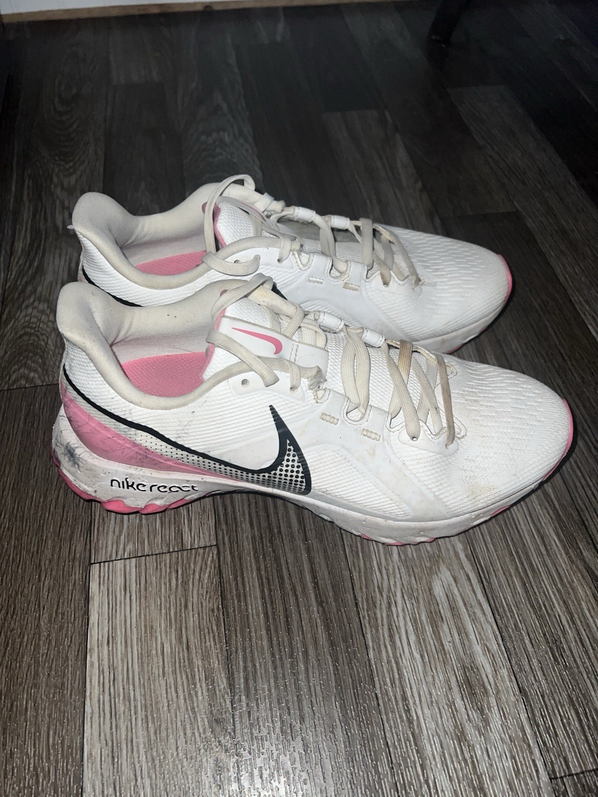 Nike React Infinity Pro Golf Shoes White/Pink CT6… - image 5