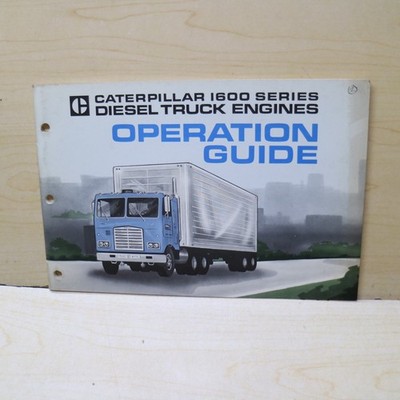 CAT 1673c 1674 1676 1696 Truck Engine Owner Operator Operation Manual Guide book
