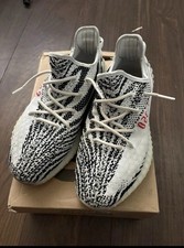 adidas gazelle silver green womens Adidas Yeezy 350 Boost Zebra Sneakers – Boutique LUC.S main image 0