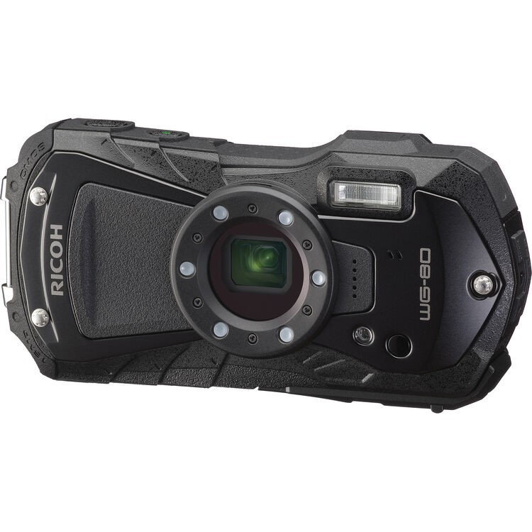 Ricoh WG-80 Black Waterproof Digital Camera