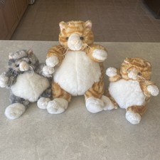 3 Unipak FAT CAT Plumpee Orange Grey Tabby Ki...
