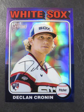 2024 Topps Heritage High Number 2024 Declan Cronin RC Purple Chrome #337