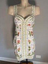 Farm Rio Embroidered Floral Mini Dress Size S