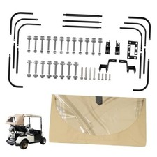 Split Golf Cart Rear Rain Cover Kit Suitable for Most 2-Seater Club
