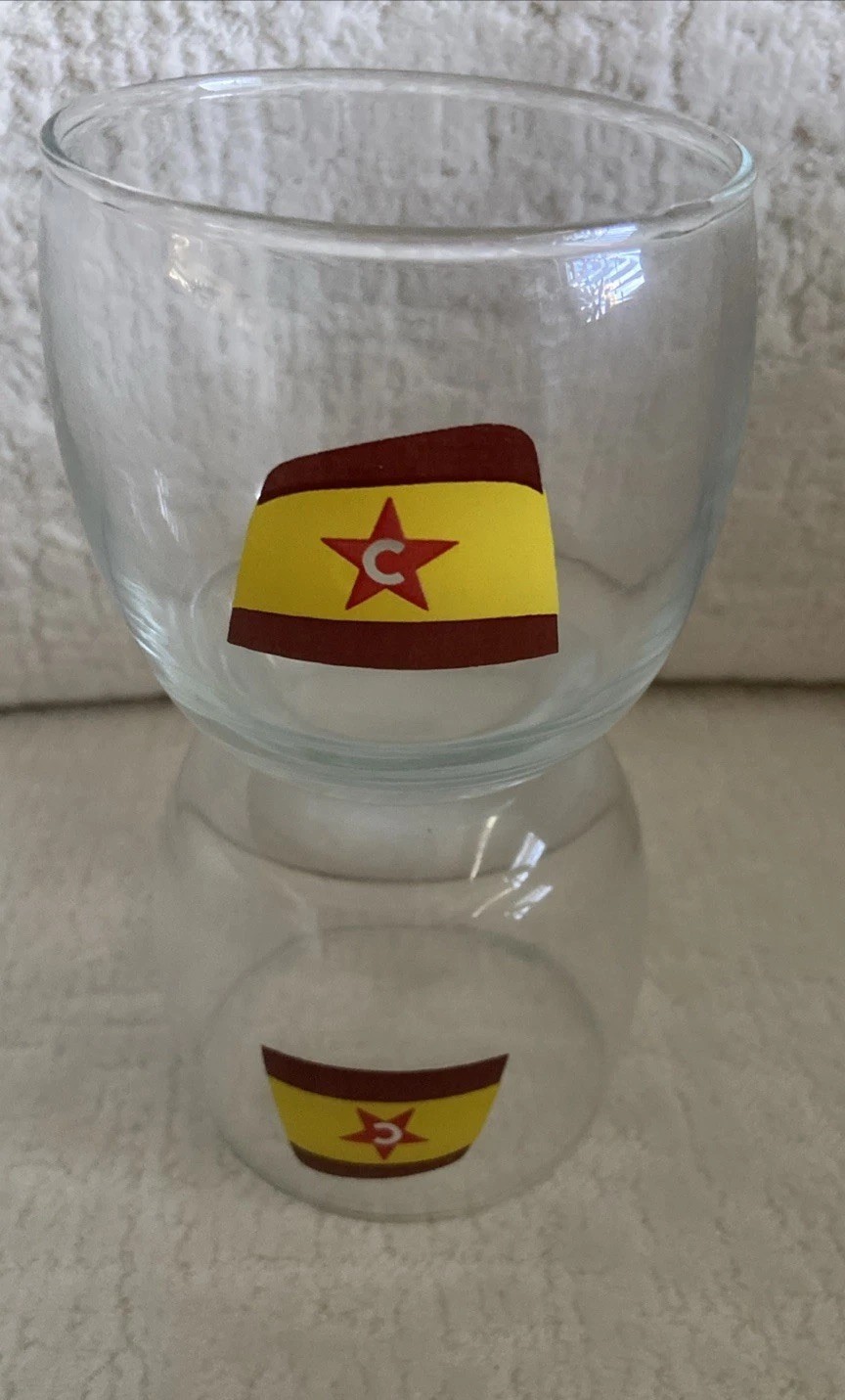 2 Great Lakes Steamship Oglebay Norton Columbia Transportation Guest Glasses VGC