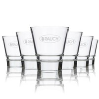 6X Franz Josef Rauch Glas 0,2L Tumbler Becher Saft Wasser GläSer Set Gastro