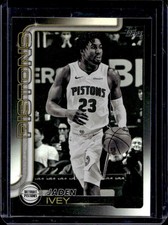 2025-26 Topps Jaden Ivey Blackout Variation #45 Pistons