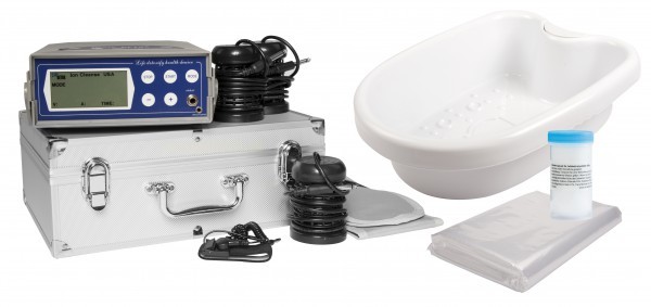 Ion Cleanser deluxe Komplettset mit Wanne, 100 Schoner, Aktivierungssalz