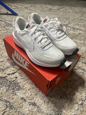 Nike Waffle Debut Running Shoes Retro DH9523-100 White Black Women's Size 6.5
