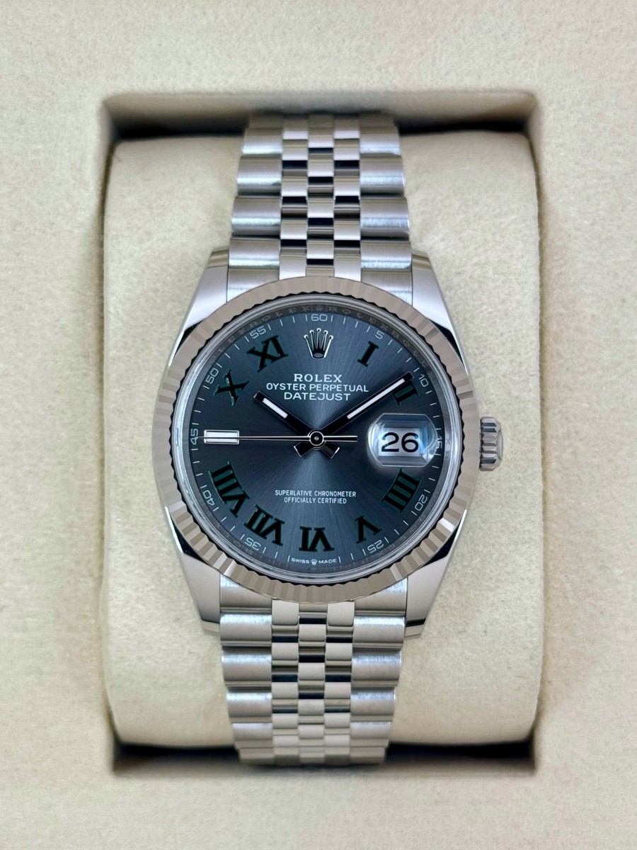 NEW 2026 Rolex Datejust 36mm 126234 Jubilee Wimbledon Dial | eBay