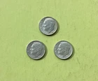 (3) 1964 D Roosevelt Dime 10c - 90% Silver US Dime 10 Cent Green Lot 2