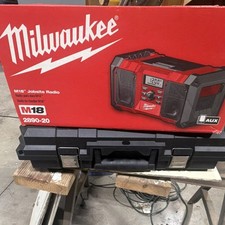 Milwaukee M18 2890-20 Jobsite Radio Red AUX Durable Stackable Worksite