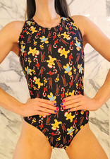 Flip Flop Gymnastics Leotard Adult Small AS Competition Dance Costume Aerialist