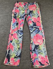 Lilly pulitzer WOMENS HIGH TIDE NAVY PINK TROPICOLADA 28452 MADEIRA PANTS Sz 8