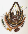 Lot Beads Smoky Quartz Tigers Eye Gold Stone MOP Gemstone Jewelry Making Craft — photo 2